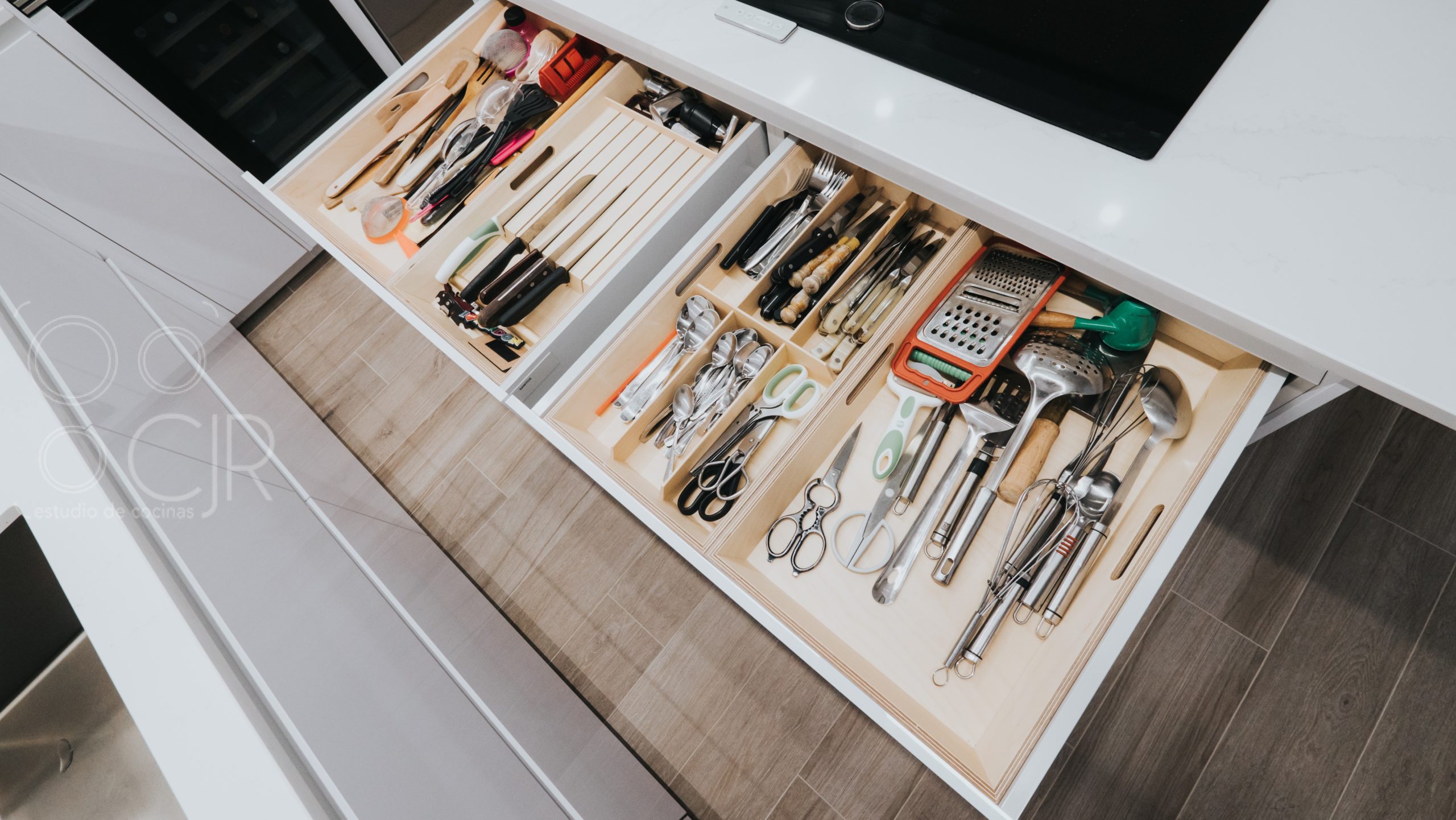 cuberteros de madera para cocina