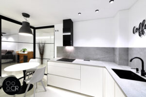 Cocina blanca con encimera gris marengo | Increíble esta cocina moderna!