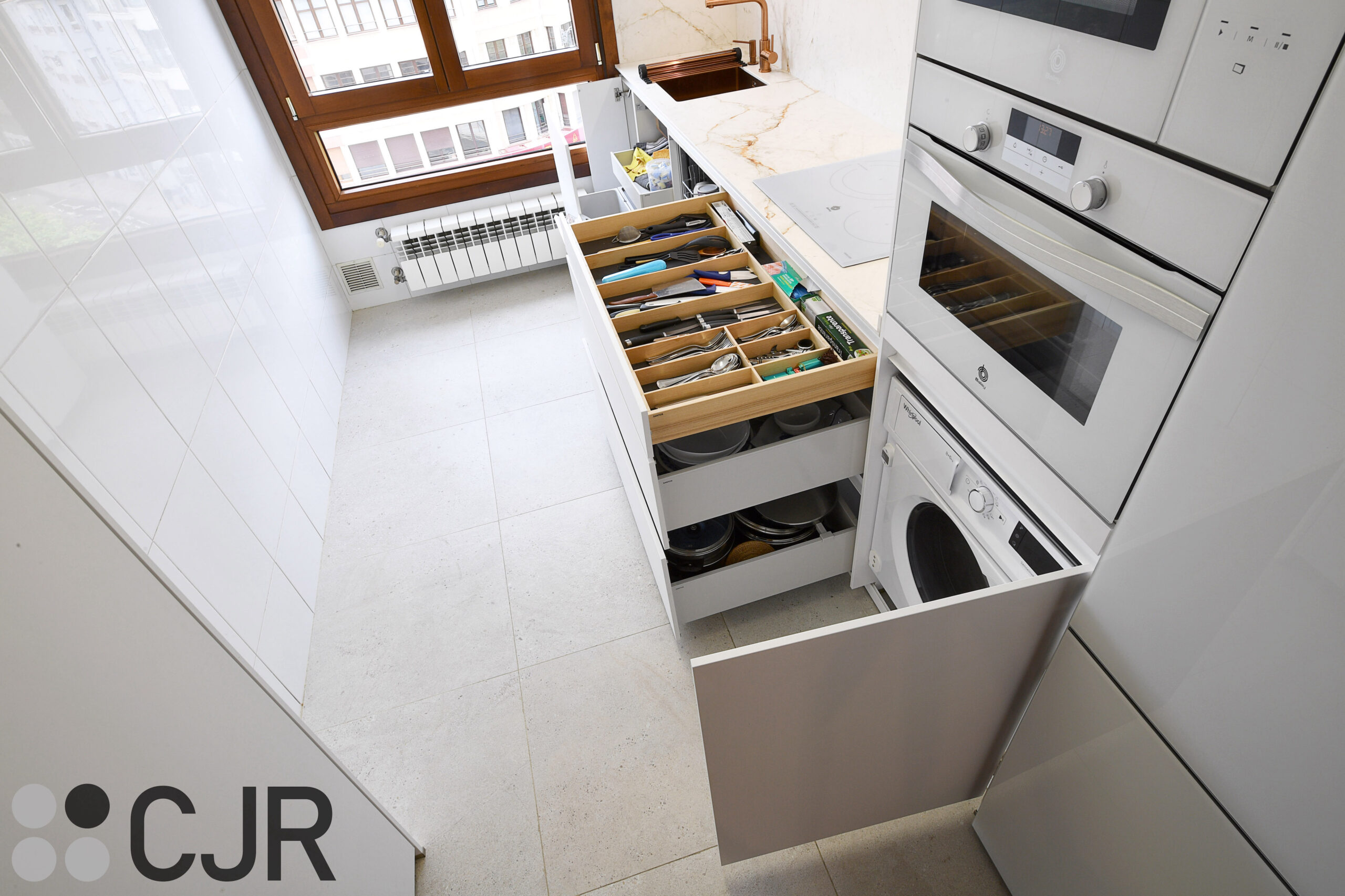 muebles bajos de cocina con lavadora integrada cjr