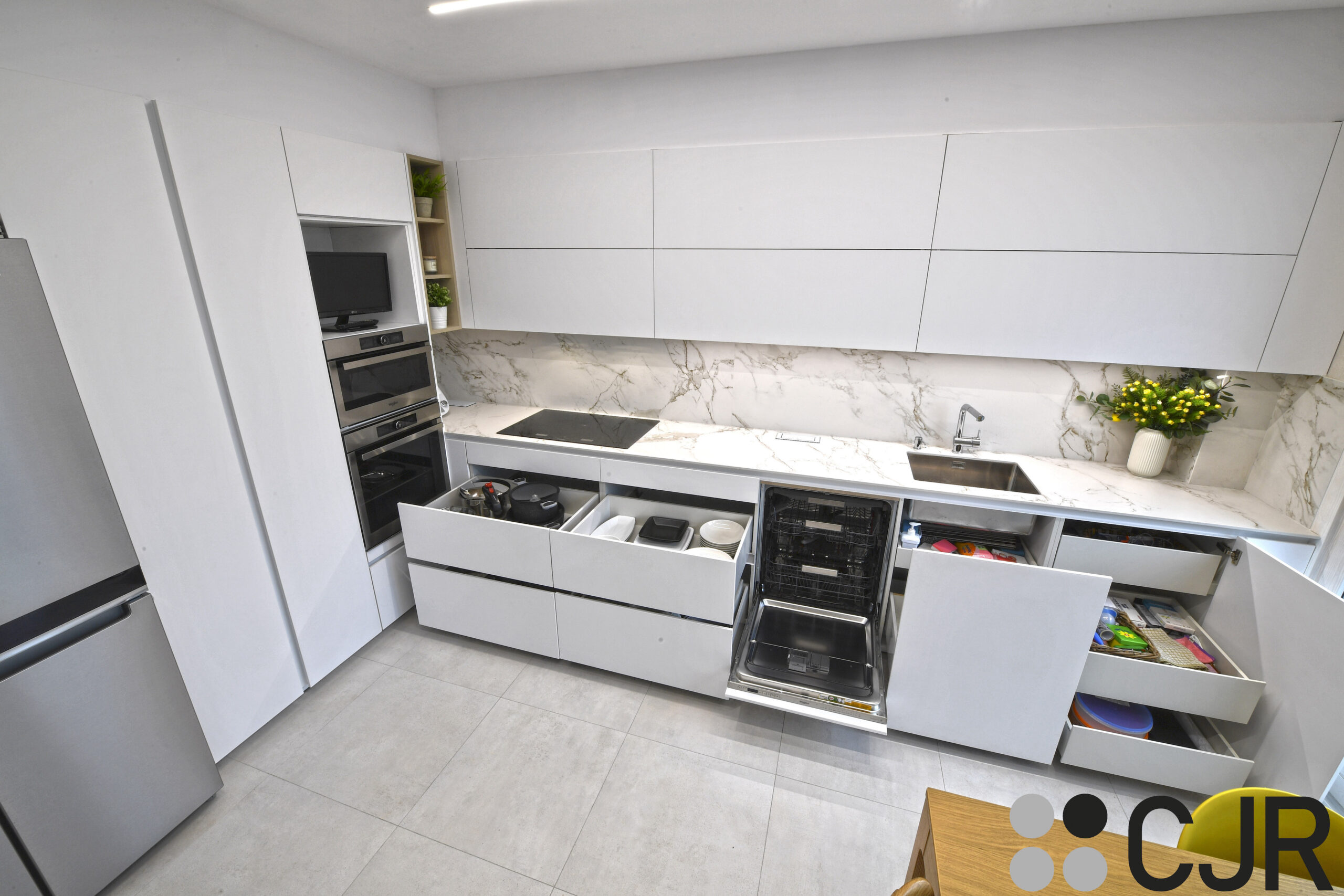 muebles de cocina en blanco mate cjr