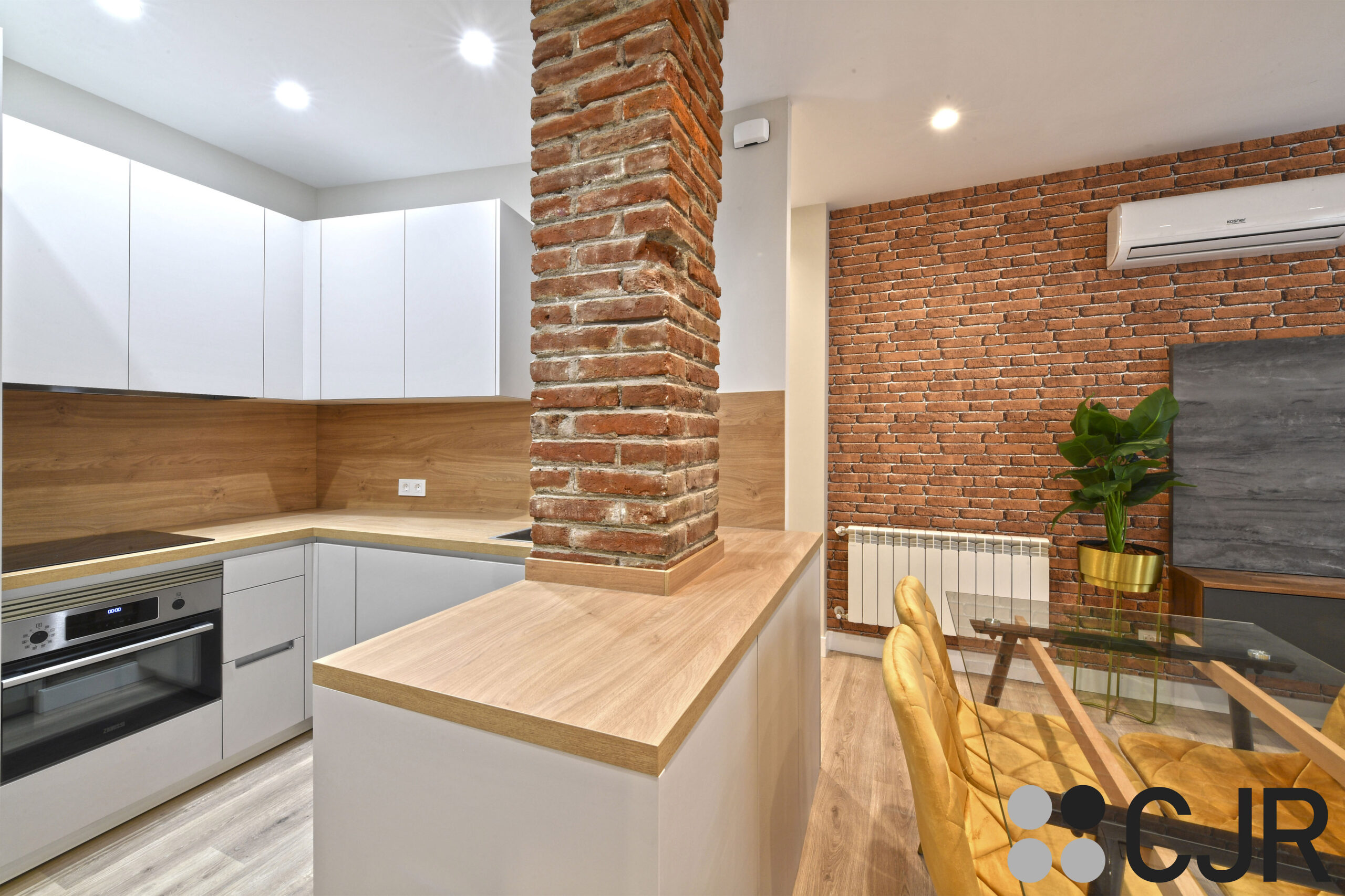 COCINAS PEQUEÑAS ABIERTAS ¡Tendencias decoración interiores 2024! cocinas CJR