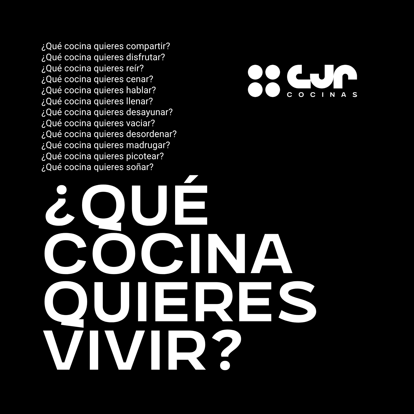 que cocina quieres vivir cocinas cjr