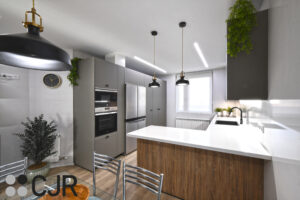 Proyectos en Gris Visón Seda de Santos Cocinas CJR